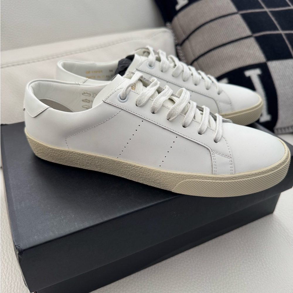Yves Saint Laurent White Sneakers with Minimalist Design